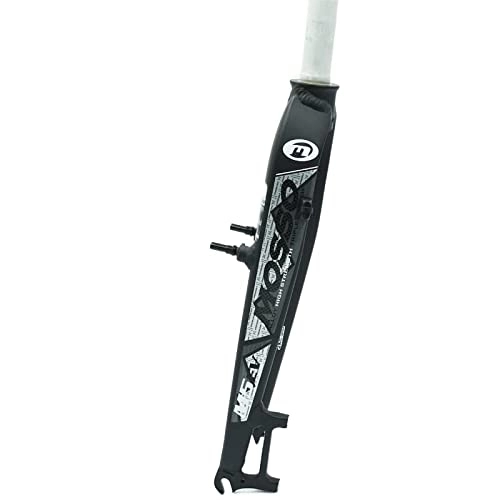 Mountain Bike Fork : WENZI9DU M5EV Mountain Bike fork is suitable for 26 / 27.5er road / MTB Bicycle fork v brake fork matte Cycling Accessories (Color : M5EV black gray)
