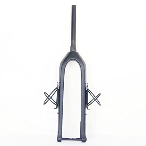 Mountain Bike Fork : WENZI9DU Updated 29ER MTB Carbon Fork 110 * 15MM Boost Cross Country Mountain Bike Carbon Rigid Fork With Water Cage Eyelets (Color : No Eyelets)