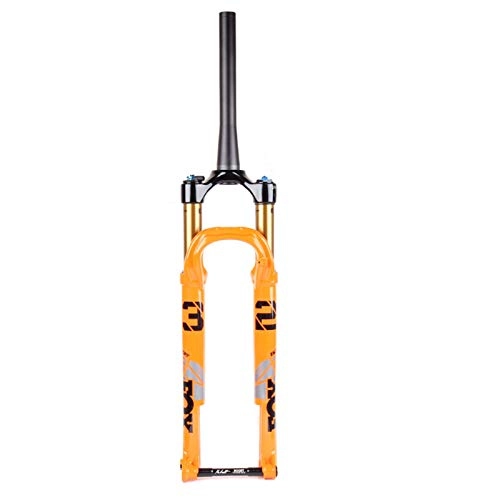 Mountain Bike Fork : WFBD-CN mountain bike fork Suspension 32 Step Cast Kashima 29 100mm FIT4 1.5 Tapered BOOST 110x15mm Remote Handlebar Lock Orange bike suspension forks (Color : Remote Control 2 pos)