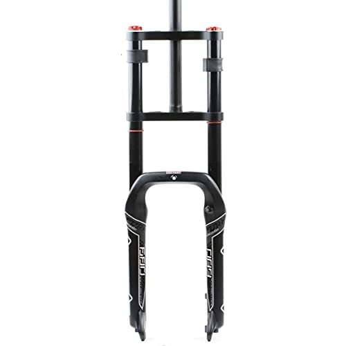 Mountain Bike Fork : WLJBD Bike Suspension Fork 20 Inch 150mm Travel Discbrake Bicycle Fork Magnesium Alloy 4.0 Fat Tires QR 1-1 / 8" Mountain Bikes Fork Adjustable Damping (Color : Air, Size : 20inch)