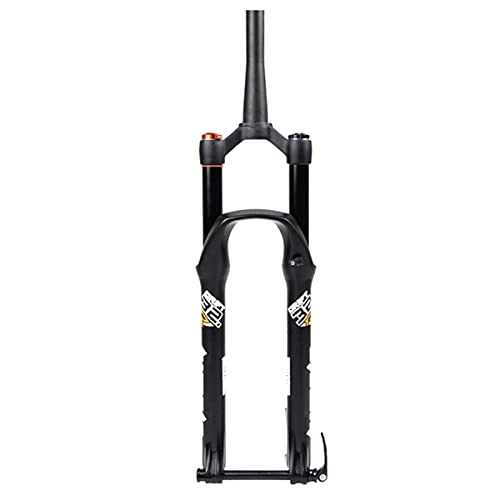Mountain Bike Fork : WLJBD Downhill Fork 26 27.5 29 Inch Mountain Bike Fork Bicycle Air Suspension Discbrake Fork Through Axle 15mm HL / RL Travel 135mm (Color : Manual, Size : 26inch)