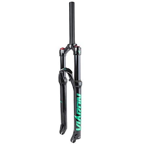 Mountain Bike Fork : WRJY MTB Suspension Fork 26 / 27.5 / 29 Inch, Air Fork Aluminum Alloy Straight Double Shoulder Contro, with Rebound Adjustment Travel 120 Mm Red, Blue, Green