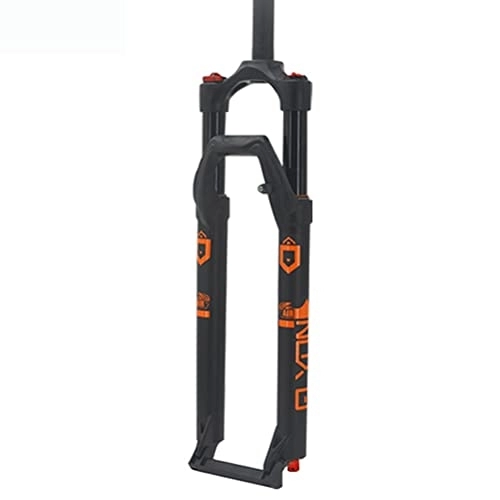 Mountain Bike Fork : WRNM Bike Fork 27 / 29 In MTB Suspension Air Fork 120mm Travel Straight Mountain Bike Forks Crown Lockout 9 * 100mm QR 32 Tube Bicycle Front Fork (Color : Black, Size : 27.5inch)