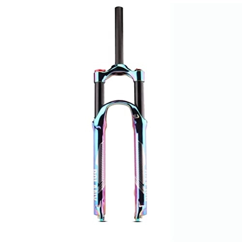 Mountain Bike Fork : WRNM Bike Fork 27.5 / 29 In MTB Suspension Air Fork 120mm Travel Straight Mountain Bike Forks Crown Lockout 9mm QR 30 Tube Bicycle Front Fork (Size : 27.5inch)