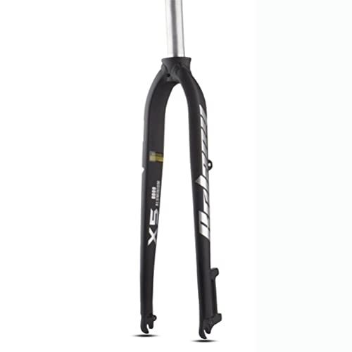 Mountain Bike Fork : WRNM Bike Fork Mountain Bike Front Fork MTB Bike Rigid Fork Mountain Road Bike Hard Fork Taper Forks Cycling Accessories 9 * 100mm QR Aluminum Alloy (Color : Black)