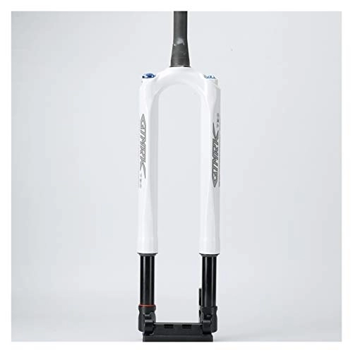 Mountain Bike Fork : WULE-RYP Bicycle Fork Mountain Bike Fork 27.5 29er RS1 ACS Solo Air 100 * 15MM Predictive Steering Suspension Oil And Gas Fork (Color : 29INCH White)