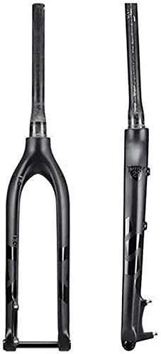Mountain Bike Fork : WWJZXC Bike Front Fork Suspension Fork Bicycle 29Er Carbon Fork Rigid 27.5 Bicycle MTB Front Fork Carbon Rigid Fork Axle Thru 15X100mm 27.5Er Mountain Forks (Size : 29 inch)