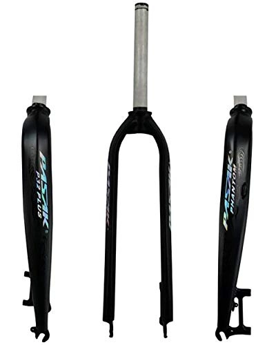 Mountain Bike Fork : WXX 26 / 27.5 / 29 Inch Bicycle Hard Fork 700C Mountain Bike Straight Tube Aluminum Alloy Front Fork Pure Disc Brake for Bicycle Accessories, matte black, 27.5 inch