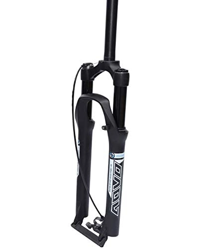 Mountain Bike Fork : WXX 26 / 27.5 / 29 Mountain Bike Fork Magnesium Alloy Air Spring Bicycle Suspension Fork Straight Tube Bicycle Air Fork Disc Brake for Bicycle Accessories, Black, 27.5 inch B