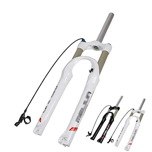 Mountain Bike Fork : WYJW 26-inch Suspension Bike Forks, Mountain Bicycle Air Fork, Wire-controlled Lock Air Suspension Fork, For MTB, VTT
