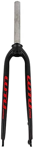 Mountain Bike Fork : WYJW Aluminum alloy light-weight Mountain Bike Hard Fork Super light 28.6mm Front Fork 26-in 27.5-in 29-in universal Suspension Fork Disc brake quick release 100mm, Red-29in