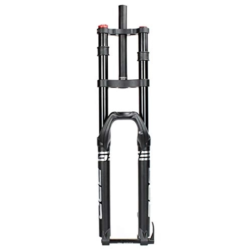 Mountain Bike Fork : WYJW Mountain Bike Downhill Air Front Fork 27.5 29 Inch, Doubl Shoulder MTB DH Disc Brake Suspension Forks Axle 15x100mm