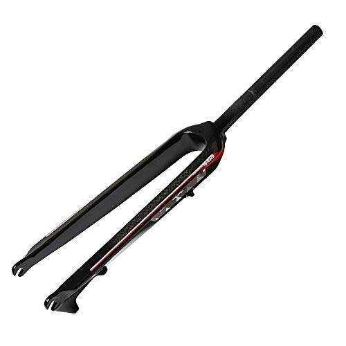 Mountain Bike Fork : WYJW Mountain Bike Front Fork Bicycl MTB Fork Bicycle Suspension Fork Full Carbon Fiber Without Suspension Straight Tube Hard Fork Mountain Bike Disc Brake Front Fork Carbon Fork