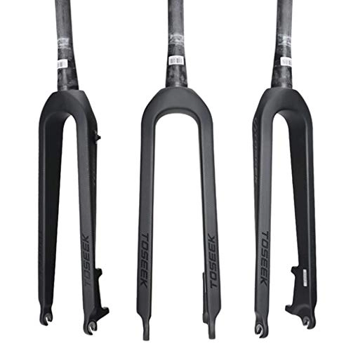 Mountain Bike Fork : WYJW Mountain Bike Front Fork, Carbon Fiber Bicycle Hard Fork Disc Brake 26 / 27.5 inch 29 inch Cone Tube Full Carbon Bicycle Accessories, Conical Tube-29 inch