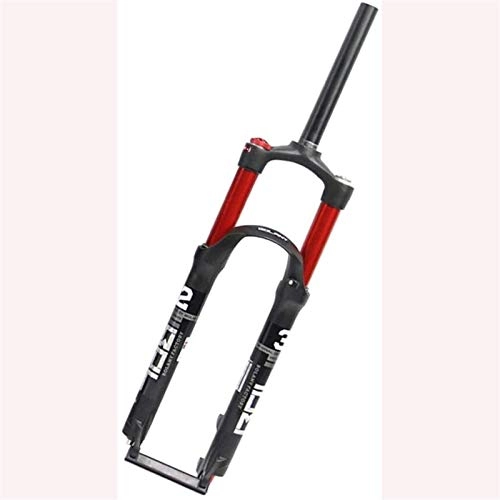 Mountain Bike Fork : XGJ Mountain Bike Cycling Front Suspension Fork, Bicycle MTB Suspension Fork, Straight Steerer Front Fork, Double Air Chamber System, Suspension Air Fork, Aluminum Alloy Pneumatic System