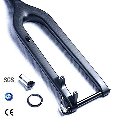 Mountain Bike Fork : XIAOL Full Carbon Fork 29er Downhill DH Bicycle Fork Bicicletas Rigid Mountain Bike Front Fork Fibre Rock Shox Tapered Thru Axle 15mm, Glossy