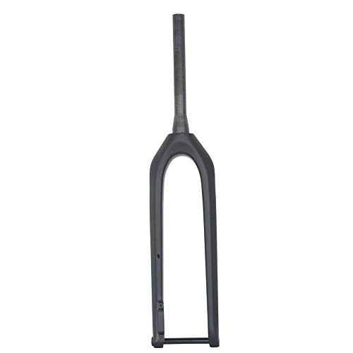 Mountain Bike Fork : XINGYA 110 * 15mm Boost Carbon MTB Fork 29er Mountain Bike Carbon Rigid Fork 1-1 / 2" Tapered 160mm Rotor Max Tire 3.0 (Color : UD Black Glossy)