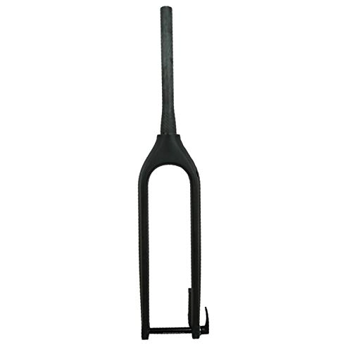 Mountain Bike Fork : XINGYA Mountain Bike full carbon fork 110 * 15mm 29er mtb bike fork 29" inch disc brake Tapered 1-1 / 8 to 1-1 / 2 Thru Axle fork (Color : 3k glossy 110 15mm)