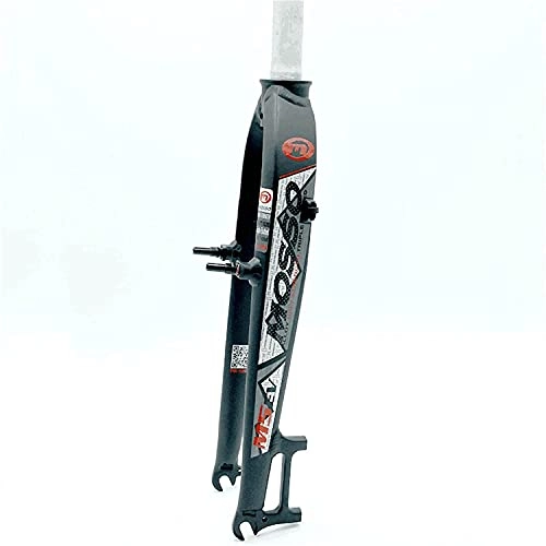 Mountain Bike Fork : XJYXH Mtb Fork Bicycle Fork Front Fork Rigid Fork Ultralight Mountain Bike Front Forks Fit Snow Beach Mountain Bike Travel for Bicycle Accessories (Color : Black Red)