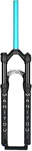 Mountain Bike Fork : XKCCHW Air MTB Suspension Fork, 26 / 27.5 Inch Mountain Bike Suspension Forks, Suspension Travel 100 mm, Ultralight Gas Shock XC Bicycle and Mild Fr, Am Remote -27.5 Inch