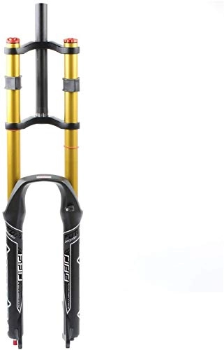 Mountain Bike Fork : XLYYHZ Double Shoulder Mountain Bike Front Fork MTB 26 / 27.5 / 29 Inch 1-1 / 8 Alloy Adjustable Damping Air Forks Travel 130mm