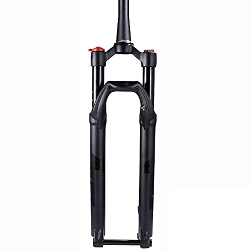 Mountain Bike Fork : XQHD Mountain Bike Front Forks Travel 130mm, Mtb Suspension Fork Damping Air Pressure Shock Absorber 28.6mm Tapered Tube, Shouldercontrol-27.5in