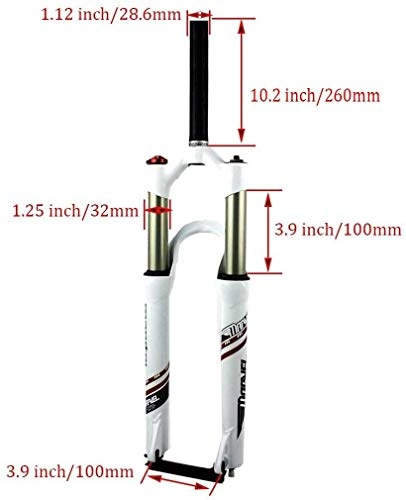 Mountain Bike Fork : XZ High Quality 27.5 Bike Suspension Forks, Mountain Cycling 1-1 / 8'' Lightweight Aluminum Alloy Bicycle Shoulder Control Travel, A, 27.5 inch