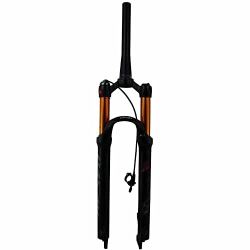 Mountain Bike Fork : YANG-Violin Mountain Bike Suspension Fork, 27.5'' MTB Air Thick Shock Absorber Forks Bicycle Front Fork 1-1 / 2" Disc Brake 9mm Travel 100mm Forks