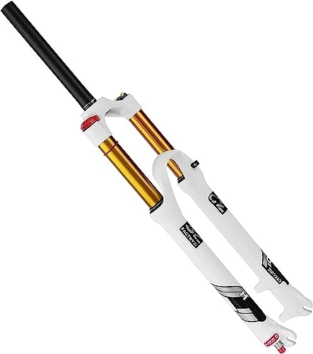 Mountain Bike Fork : YANHAO 26 27.5 29 Inch Mountain Bike Mountain Bike Front Fork Manually Locked With Rebound Adjustment Bicycle Suspension Fork (Color : Straight Manual Lock, Size : 27.5 inch)