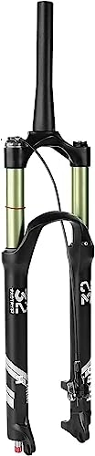 Mountain Bike Fork : YANHAO Front Fork 26 / 27.5 / 29 Inch 140mm Travel, Rebound Adjustment Ultralight Alloy For Mountain Bike Road City Disc Brake Bicycle (Color : Tapered Remote Lockout, Size : 26 inch)
