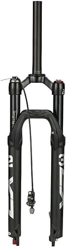 Mountain Bike Fork : YANHAO Rebound Adjust QR 9mm Travel 120mm Mountain Bike Forks, Ultralight Gas Shock XC Bicycle (Color : Black, Size : Straight-RL)