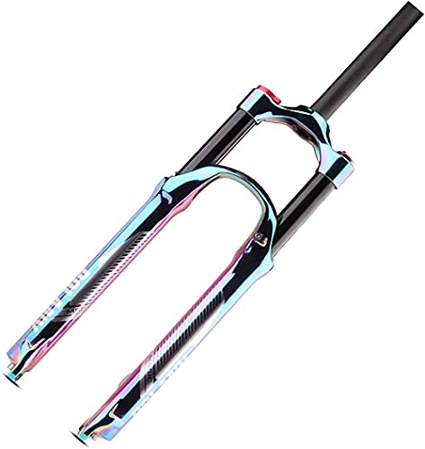 Mountain Bike Fork : YBNB Air Suspension Fork Mtb Bicycle Front Fork Bicycle Fork 27.5 29 Inch Air Shock Absorber Bicycle Suspension Fork Travel 120 Mm Qr 9 Mm Colorful Vacuum Coating