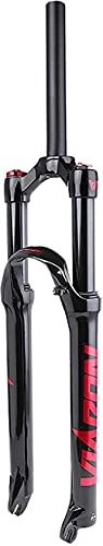 Mountain Bike Fork : YBNB Bicycle Suspension Fork 26 / 27.5 / 29 Inch Mountain Bike Front Forks Lightweight Aluminum Alloy Air Fork With Abs Locking, Disc Brake 9Mm Quick Release, B, 27.5