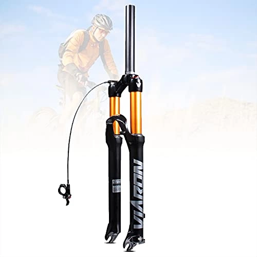 Mountain Bike Fork : YHWD Ultralight Bicycle Front Fork, 26 / 27.5 / 29 Inch MTB Fork with Rebound Adjust, Air Mountain Bike Suspension Fork Manual / Remote Lockout, 120mm Travel, C, 27.5Inch