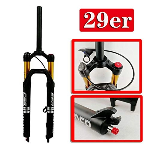 Mountain Bike Fork : YIN Bicycle Front Fork 29 Inch MTB Air Forks Magnesium Alloy Aluminum Alloy Wire Control 1-1 / 8 '' Travel 120MM Suspension Forks Damping Adjustment Bicycle Accessories