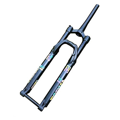 Mountain Bike Fork : YING-pinghu Bike Front Fork Bicycle Components 27.5 29inch MTB Suspension Fork 15 * 10mm Thru Axle Alloy Disc Brake Mountain Bike Fork 27.5er 29er Bicycle Fork Cone Tube (Color : Purple)