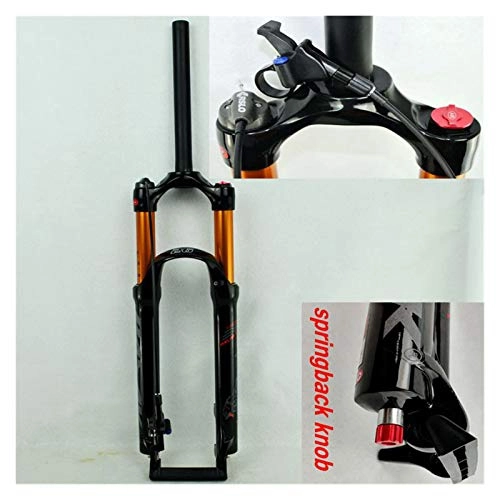 Mountain Bike Fork : YING-pinghu Bike Front Fork Bicycle Components Bicycle Air Fork 26" 27.5" 29inch ER 1-1 / 8“”MTB Mountain Bike Suspension Fork Air Resilience Oil Damping Line Lock For Over (Color : 29RL gloss spring)