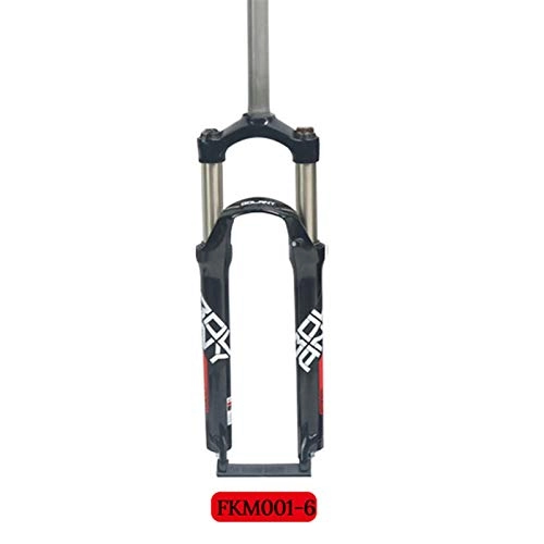 Mountain Bike Fork : YING-pinghu Bike Front Fork Bicycle Components Mountain bike fork 26 inch 27.5 inch aluminum alloy suspension fork mechanical fork (Color : Black / Red Standard, Size : 27.5)