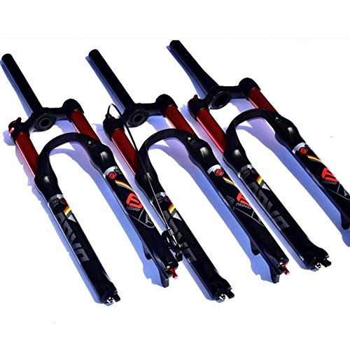 Mountain Bike Fork : YING-pinghu Bike Front Fork Bicycle Components MTB Air Buffer Suspension Mountain Bike Fork Bicycle Plug 1710g 9x100mmQR Double Air Bounce Adjustment 26 27.5 29 Inch 100 120MM (Color : Plum)