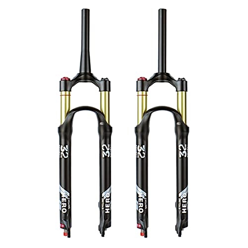 Mountain Bike Fork : YINLIN Bicycle Front Forks Downhill Fork 26 27.5 29 Inch, Disc Brake Hard Fork MTB Bicycle Fork Bicycle Accessories Fork Straight / Remote Control For 1.5-2.45 Tires Style A-27.5inch