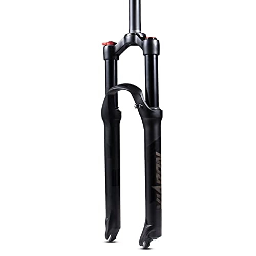Mountain Bike Fork : YINLIN Mountain Bike Air Fork Front Fork 26 27.5 29 Inch MTB Bicycle Suspension Fork Shock Absorber, Bicycle Shock Absorber Forks Rebound Adjust Straight Tube:100mm black-27.5inch