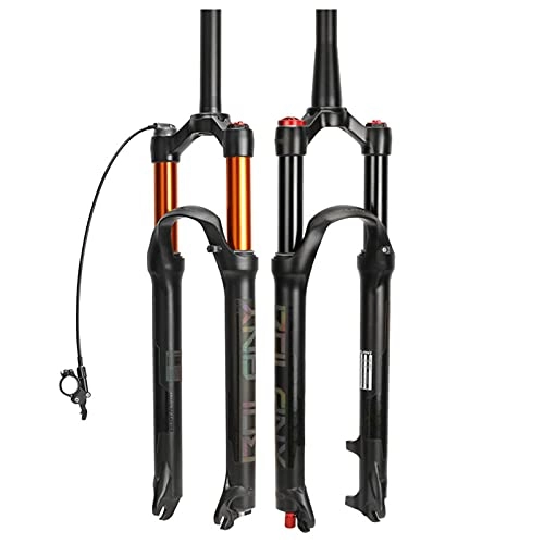 Mountain Bike Fork : YINLIN MTB Suspension Fork 26 / 27.5 / 29inch, Travel 100mm Rebound Adjustment Quick Release QR 1-1 / 8 Shock ​Absorber Tapered / Straight Tube Tapered-26inch
