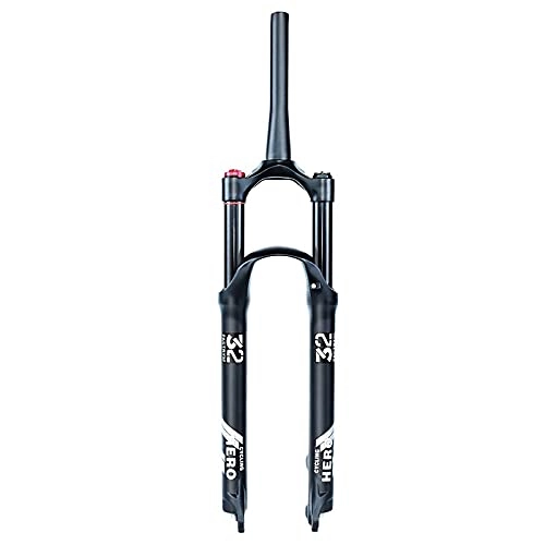 Mountain Bike Fork : YMSHD Mtb Air Fork 26 27.5 29 Inch Mountain Bike Front Fork Ultralight Aluminum Alloy Mtb Bicycle Suspension Fork Travel 120 Mm 9 Mmqr, Tapered Line, 27.5