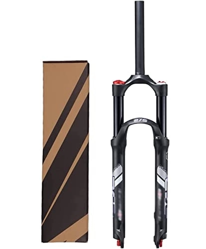 Mountain Bike Fork : Yofsza MTB fork 26 27.5 29 inch disc brake Mountain bike suspension fork Double air chambers Rebound adjustment 1-1 / 8" Straight QR Bicycle front fork 100mm travel HL 1670g