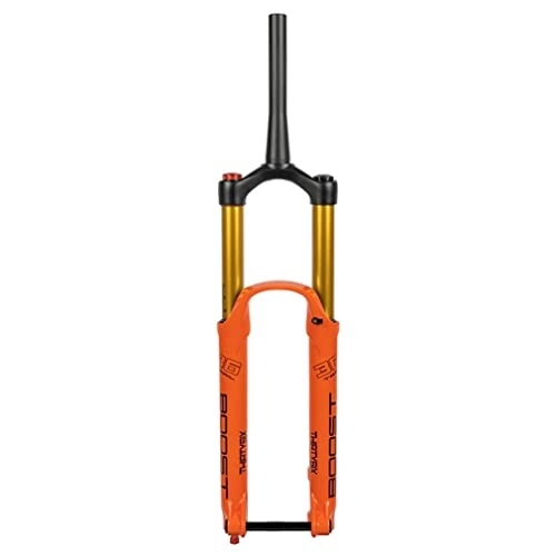 Mountain Bike Fork : YOJOLO MTB Air Fork 27.5 / 29 Inch Mountain Bike Suspension Forks Travel 180mm Rebound Adjust Manual Lockout 1-1 / 2'' Tapered DH / AM Bicycle Front Fork Thru Axle 15x110mm Disc Brake