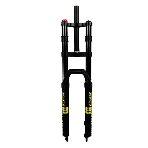 Mountain Bike Fork : YQQQQ 26" 27.5" 29" Bicycle Suspension Fork, Double Shoulder Disc Brake Front Fork Air System Travel: 160mm (Size : 26 inches)