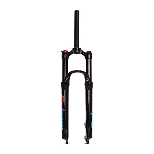 Mountain Bike Fork : YQQQQ Bicycle Front Forks 26 / 27.5 / 29 Inch MTB 1-1 / 8", Magnesium Alloy Air Fork Travel: 120mm (Size : 27.5 inches)