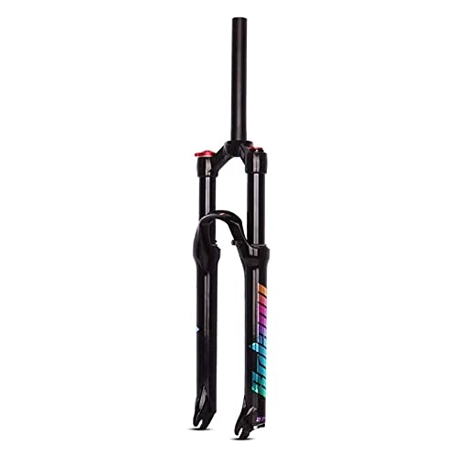 Mountain Bike Fork : YQQQQ Bicycle Suspension Fork MTB 26 27.5 29 Inch 1-1 / 8 Air Front Forks Travel: 120mm Manual Lockout (Size : 26 inches)