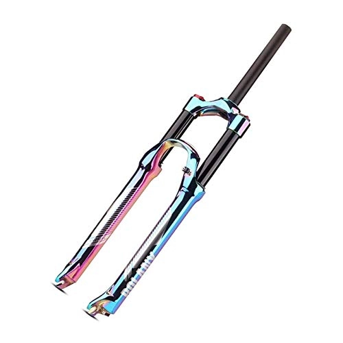 Mountain Bike Fork : YQQQQ Bike Air Fork MTB 27.5 29 Inches 1-1 / 8 Alloy 120mm Travel Suspension Front Forks 9mm QR Bright Colors (Size : 29 inch)