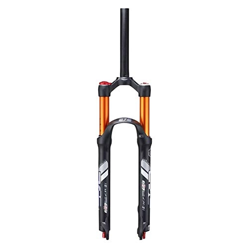 Mountain Bike Fork : YQQQQ Bike Fork 26 27.5 Inches MTB Cycling Front Suspension Forks, 1-1 / 8" Lightweight Alloy Travel: 120mm (Color : Black, Size : 26inch)